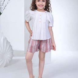 Peppermint Girls Round Neck Top with Shorts-picture-39