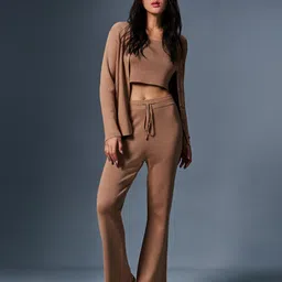 AND Sleeveless Crop Top With Trousers & Jacket-image-39