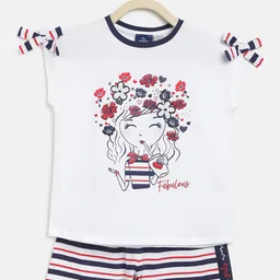 Chicco Girls White& Pink Printed Co-Ords-image-35