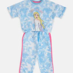 Pantaloons Junior Girls Frozen Dyed T-shirt with Trousers-picture-36