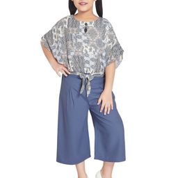 Peppermint Girls Printed Top with Palazzos-image-86