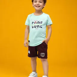 Toonyport Boys Printed Pure Cotton T-shirt With Shorts-image-98