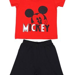 Bodycare Kids Mickey Printed Cotton T-shirt with Shorts Set-10
