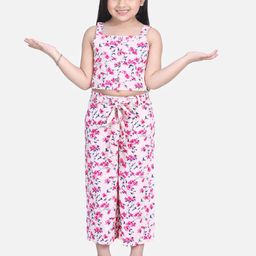 Naughty Ninos Girls Printed Top With Palazzos-image-60