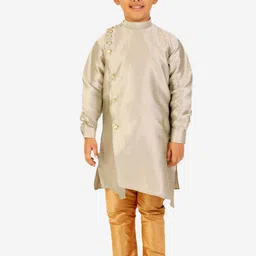 Pro-Ethic STYLE DEVELOPER Boys Cream-Coloured & Brown Printed Pyjama-image-4