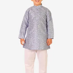 Pro-Ethic STYLE DEVELOPER Boys Floral Printed Kurta with Pyjamas-image-96