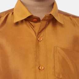Ramraj Boys Pure Cotton Shirt With Dhoti image 3