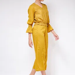 Pannkh Women Block Printed Top With Trousers image 2