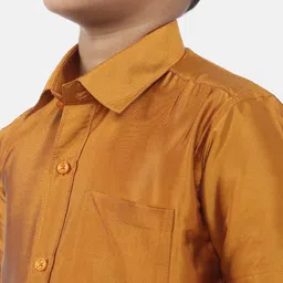 Ramraj Boys Pure Cotton Shirt With Dhoti image 2
