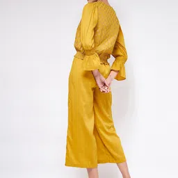 Pannkh Women Block Printed Top With Trousers image 4