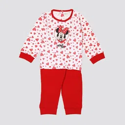 mothercare Girls Printed Pure Cotton T-shirt with Pyjama-image-36