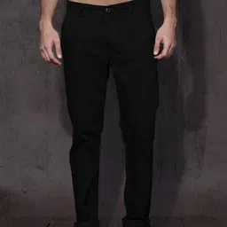 Roadster Time Travlr Men Black Basic Sustainable Chinos-image-54