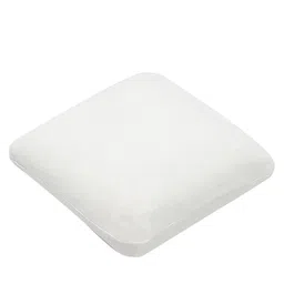 The White Willow Set of 2 Off-White Memory Foam Soft Square Floor Cushions image 2