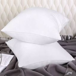 AVI Pack of 2 White Solid Microfiber Cushion Fillers-9
