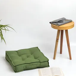 SKANDA FAB Green Pure Cotton Floor Cushion-image-27