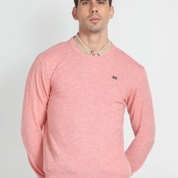 Arrow Sport Round Neck Woollen Sweater-image-81