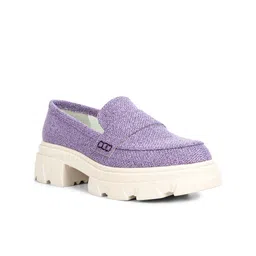 London Rag Women Woven Design Heeled Loafers-54