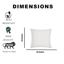 JDX Set Of 5 White Solid Filled Cushion image 4