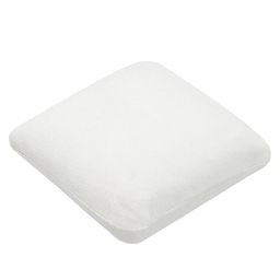 The White Willow Set Of 4 White Solid Square Memory Foam Cushions image 2