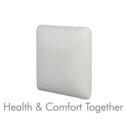 The White Willow Set Of 4 White Solid Square Memory Foam Cushions image 4