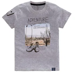 CODEZ Boys Multicoloured Typography Printed Applique T-shirt image 3