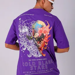 The Indian Garage Co Men Graphic Printed Drop Shoulder Sleeves Oversized T-shirt-image-72