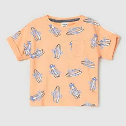max Infants Boys Conversational Printed Pure Cotton T-shirt-picture-12