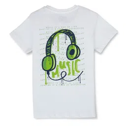 Palm Tree Boys Printed Cotton T-shirt-image-2