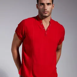 IDENTITI Men Red Slim Fit Casual Shirt-picture-17