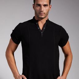 IDENTITI Men Black Slim Fit Casual Shirt-image-68