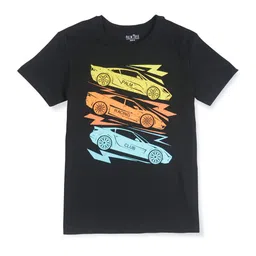 Palm Tree Infant Boys Printed Cotton Regular Fit T-shirt-image-19