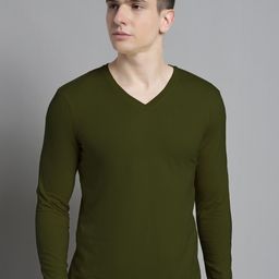 FBAR V-Neck Skin Friendly Pure Cotton T-shirt-image-16