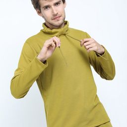 KETCH Structured High Neck Regular Fit T-shirt-image-68