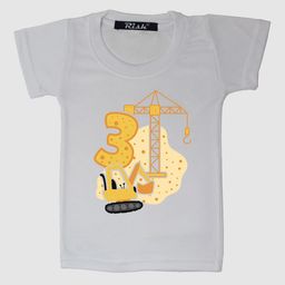RISH Kids White Printed T-shirt-image-78