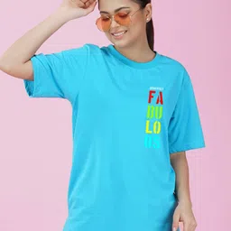 NUSYL Typography Printed Drop-Shoulder Sleeves Oversize Fit T-shirt-picture-46