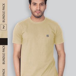 LUX NITRO Pack Of 2 Round Neck Anti Odour Lounge T-Shirt-image-77