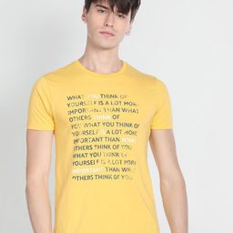 Flying Machine Typography Printed T-shirt-picture-28