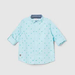 max Boys Conversational Printed Cotton Shirt-image-13