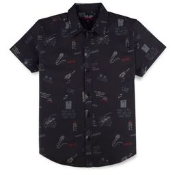 Gini and Jony Boys Conversational Printed Cotton Casual Shirt-93