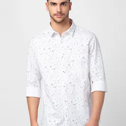 SPYKAR Men Cotton Classic Slim Fit Printed Casual Shirt-picture-14