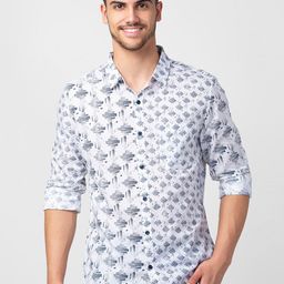 SPYKAR Men Classic Slim Fit Printed CottonCasual Shirt-picture-15