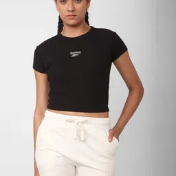 Reebok Slim-Fit Crop T-Shirt-image-4