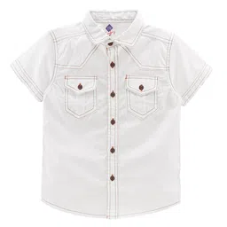TONYBOY Boys Mandarin Collar Premium Pure Cotton Casual Shirt-image-96