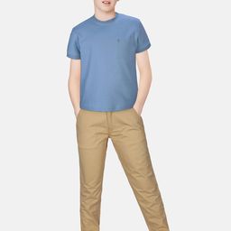 Gini and Jony Boys Blue Solid T-shirt-image-93