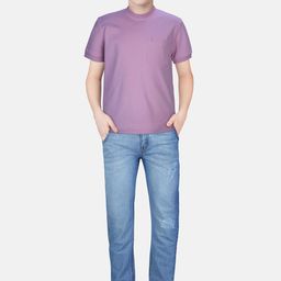 Gini and Jony Boys Pink Solid T-shirt-image-63