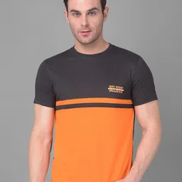 Dollar Colourblocked Short Sleeves Regular Fit Cotton T-shirt-image-48