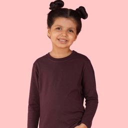 NUSYL Girls Round Neck Full Sleeve Cotton T-shirt-picture-37