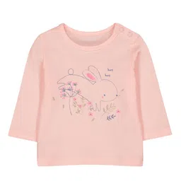 mothercare Infant Girls Pink Printed Round Neck T-shirt-image-49
