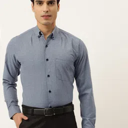 JAINISH Men Grey Classic Pure Cotton Formal Shirt-image-52