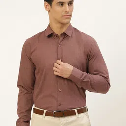 SOJANYA Men Brown Classic Formal Shirt-image-57